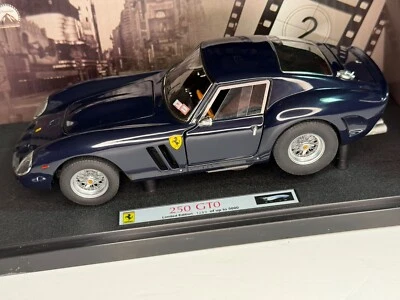Modellino Auto Hot Wheels Elite 1/18 Ferrari 250 GTO Black “Vanilla Sky” – Edizi - Immagine 1 di 4