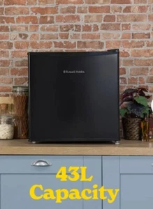 Russell Hobbs black 43 litre table top fridge RHTTLF1B spares or repair - Picture 1 of 6