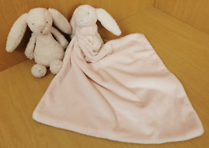 Jellycat Small Pink Bunny + Pink Bunny Blankie / Comforter/ Soother / Hug Toys