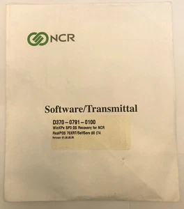 NCR D370-0791-0100 WinXPe SP3 OS Recovery NCR RealPOS 70XRT (7403)/SelfServ 60 - Foto 1 di 3