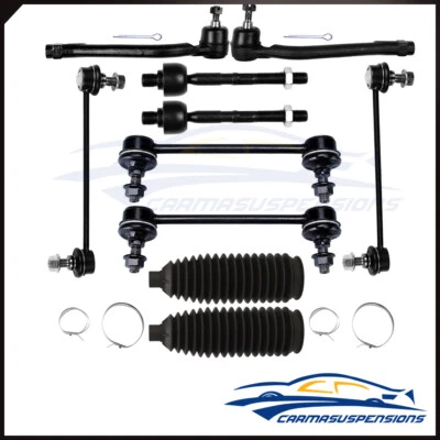 Ajuste para 2007-2010 Hyundai Elantra 8 peças kit de suspensão dianteira barra oscilante extremidade link - Imagem 1 de 4