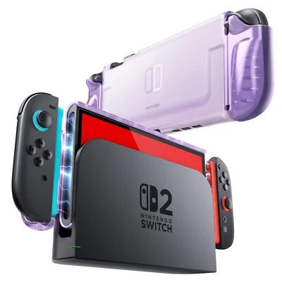 Mumba Clear Case for Nintendo Switch 2 2025, Crystal Protective Clear Grip Cover - Image 1 of 4