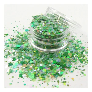 Premium Chunky Glitter Festival Cosmetic MakeUp face Green Emerald City (011) - Picture 1 of 1