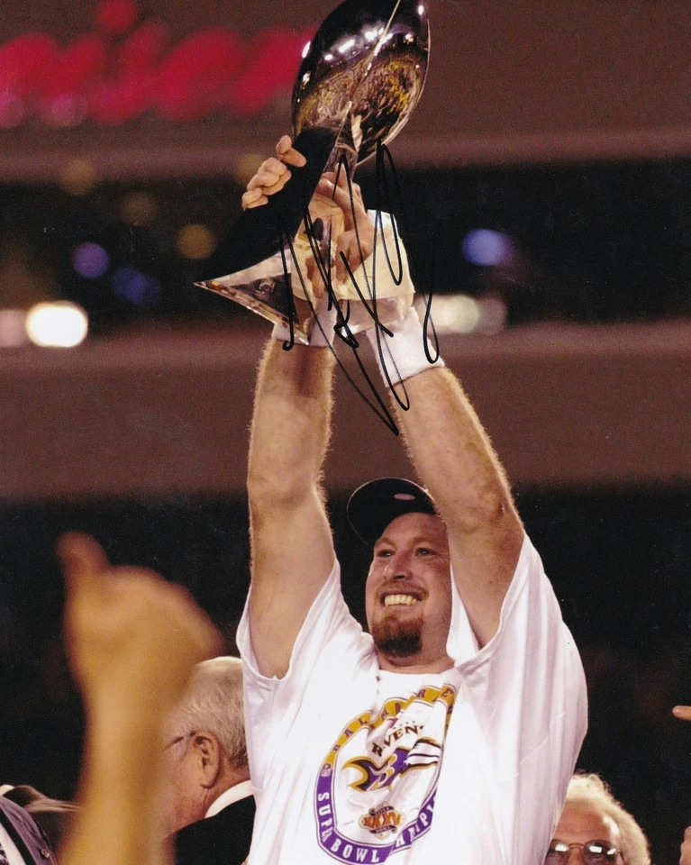 Baltimore Ravens TRENT DILFER autograph signed Super Bowl XXXV Champ 8x10 auto - Image 1 of 1