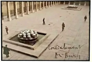 POL BURY - Fontaines Palais Royal 3 (1981) - FRAMED SIGNED RARE - Picture 1 of 12