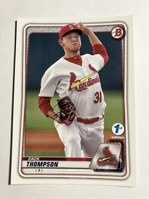 Zack Thompson 2020 Bowman 1st Edition Baseball #BFE-6 St. Louis Cardinals - Image 1 of 2