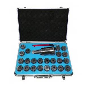  BT40 ER40 MILLING COLLET CHUCK SET 23 PCs BT 40 ER 40 COLLET CHUCK  - Picture 1 of 5