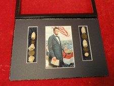 CIVIL WAR ERA BATTLE OF GETTYSBURG RELIC DISPLAY W/PRINT- LINCOLN'S ADDRESS-1863