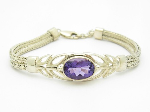Gemstone .925 Sterling Silver Bracelet from Bali main image 1