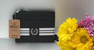 VICTORIA'S SECRET / PINK Cardholder Keychain with Zip, Black - New - Picture 1 of 2