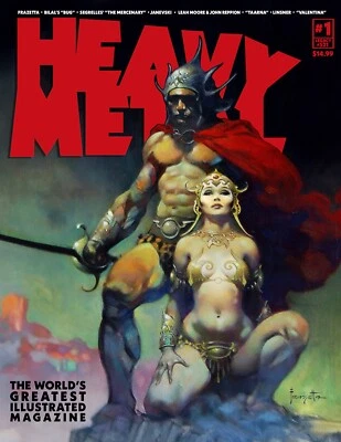 Heavy Metal Magazine #1 Cover B Frank Frazetta (Mature) - Image 1 of 2