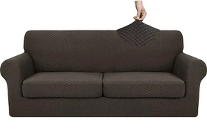 NEU-YEMYHOM kariert 3-teilig Sofabezug für 2 übergroße Kissen Couch Stretch - Bild 1 von 8