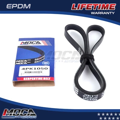 4PK1050 EPDM Serpentine Drive Belt for Dodge Lexus Toyota Camry Tundra Plymouth - Image 1 of 4