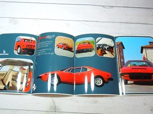 FERRARI DINO 308gt4 FOLD OUT VINTAGE SALES BROCHURE N.98/74 ORIGINAL MINT NOS - Picture 1 of 6