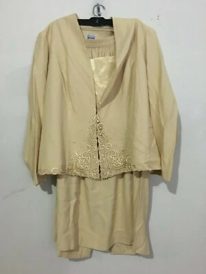 R&M Richards плюс размер 18 Вт Карен Квонг Золотая юбка костюм женщин мать невесты - Изображение 1 из 4