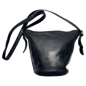 Coach Bleecker Duffle Bucket Bag Cowhide Leather 32281 Black - Picture 1 of 9