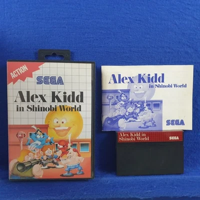 Master System ALEX KIDD in Shinobi World Red PAL REGION FREE (Works in US) - Image 1 of 4