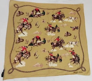 Ralph Lauren Polo Taschentuch Bandana Southwest Cowboy Rodeo Western Bronco - Bild 1 von 7
