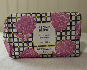 Beekman 1802 Goat Milk Bar Soap PEONY BLUSH 9oz NEW - Picture 1 of 4
