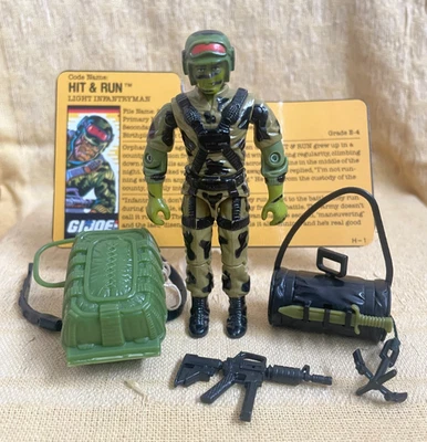 Hit & Run V1 100% Completo Objetivo Exclusivo G.I. Figura de colección Hasbro Joe 1988 Foto 1 de 4
