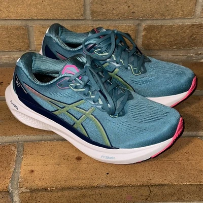 Zapatos para correr ASICS 11 azul/verde lima GEL-Kayano 30 Z2940* Foto 1 de 4