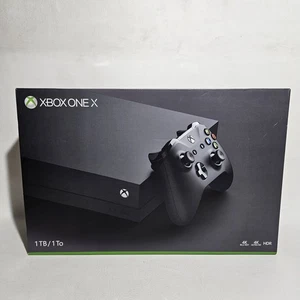 Microsoft Xbox One X Black 1TB Video Gaming Console System Brand NEW Sealed - Picture 1 of 12