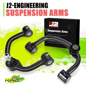 Brazos de control superiores delanteros tubulares de elevación de 2-4" para F150 Navigator 04-22 negro L+R - Imagen 1 de 6