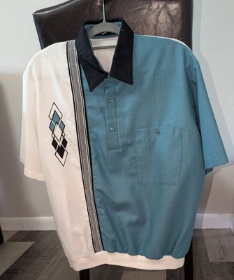 Vintage Alan Stuart Three Button Polo Waist Banded Large Made is USA - Image 1 of 4