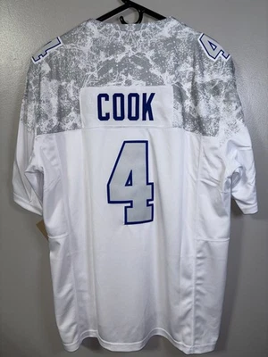 NIKE James Cook #4 - Buffalo Bills White “Rivalry” Style Jersey