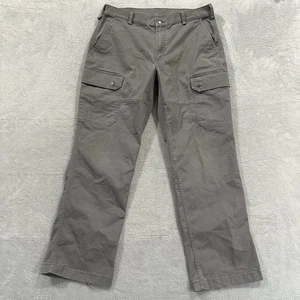 Pantalones de mezclilla Duluth para hombre 36 x 32 calce relajado 40 granos ropa de trabajo bolsillos de carga gris - Imagen 1 de 9