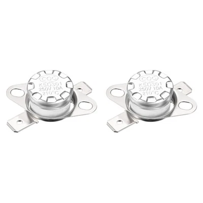 KSD301 Thermostat 210C NC Temperature Thermal Control Switch 2 Pcs - Image 1 of 4