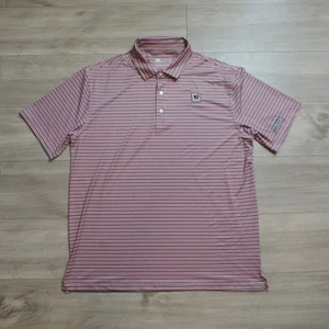 UGA Onward Reserve Magill Society Mens Polo Shirt Men XL PerfORmance Red Striped - Picture 1 of 8