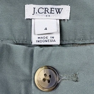 J.Crew Damen 4 grüne Chinohosen minimalistisch adrett modern smart lässig Arbeit schick - Bild 1 von 10