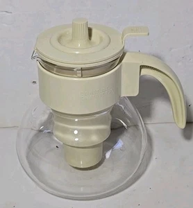 VTG Gemco 4 Cup Microwavable Tea Pot Beige Handle Retro D-21 - Picture 1 of 16