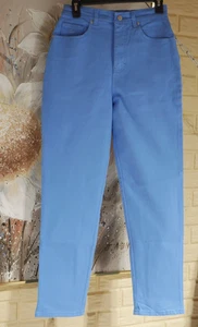 NUEVO CON ETIQUETAS JEANS GLORIA VANDERBILT CORTE CLÁSICO SENTARSE A LA CINTURA PIERNA CÓNICA TALLA 10 AZUL CIELO - Imagen 1 de 6