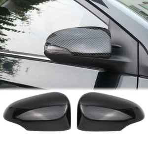 Side Wing Mirror Cover Trim for Toyota C-HR CHR 2017-2021 Carbon Fiber Style - Picture 1 of 12