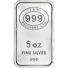 5 oz Silver Bar Jbr Recovery Ltd - 999 Fine Icons of Britain