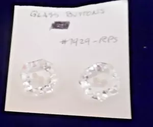 Botones de vidrio transparente de colección (2) - Imagen 1 de 2