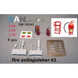 Dan Models 35243 For Scale Model Kit 1:35 1:48 Fire Extinguishers on Stand №1 - Picture 1 of 12