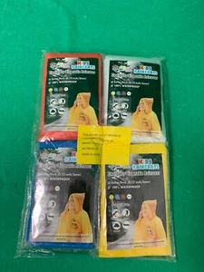 4-Pack Kids Raincoats Emergency Disposable Rainwear Ponchos Hooded- NEW - Picture 1 of 3
