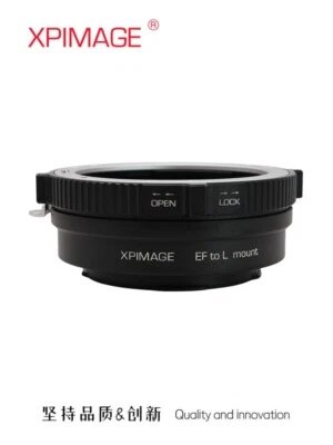 XPimage Locking adapter for EF Mount Lens to Leica L SL Sigma Panasonic L Camera
