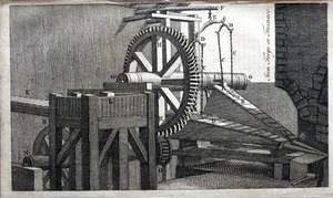 EISENSCHMIEDE & OFEN Original Kupfer Gravur Antik Druck 1764 - Bild 1 von 1