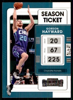 2021-22 Panini Contenders Gordon Hayward Charlotte Hornets #16 - Image 1 of 2