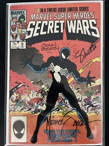 Marvel Super-Heroes Secret Wars #8 (Marvel) Signed by Zeck Shooter and Beatty - Picture 1 of 7