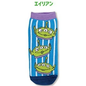 Disney Kids Socks Toy Story Aliens Blue Cotton Blend Elastic 20-24cm JP - Picture 1 of 3