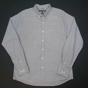 Michael Kors Mens Shirt WORN ONCE PERFECT US XL - UK 2XL Grey Blue SLIM Striped - Picture 1 of 8