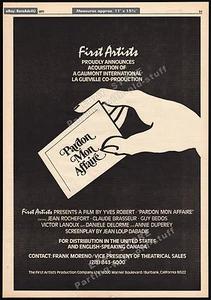 PERDÓN MI AFFAIRE__Original 1977 impresión comercial ANUNCIO promoción/póster__JEAN ROCHEFORT - Imagen 1 de 1