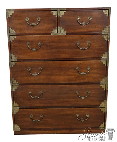 F60938EC: THOMASVILLE Chinese Design Walnut High Chest Cover