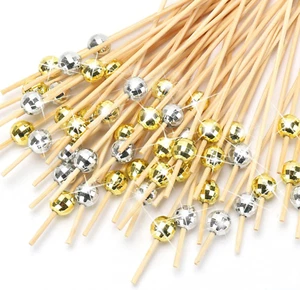 200PCS Cocktail Picks, Disco Ball Decorative Toothpicks for Appetizers, Fancy Ba - Picture 1 of 7