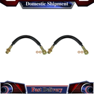 2PCS Front Brake Hydraulic Hose Brake Line For Chevrolet S10 1991 1992 1993 - Bild 1 von 3